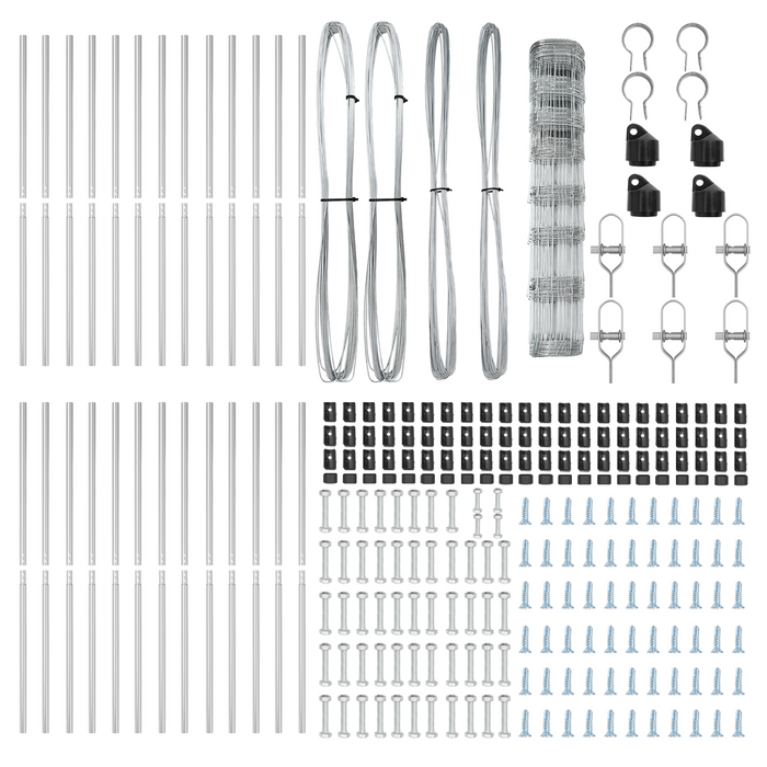 Recinzione da Campo  1x50 m in Acciaio Galvanizzato