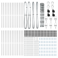 Recinzione da Campo 1x50 m in Acciaio Galvanizzato