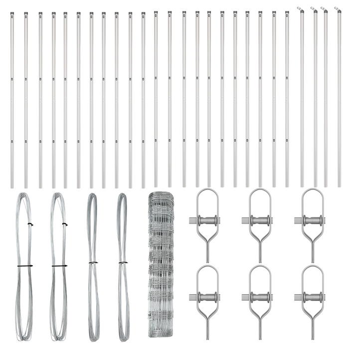 Recinzione per campi  1x50 m in acciaio zincato