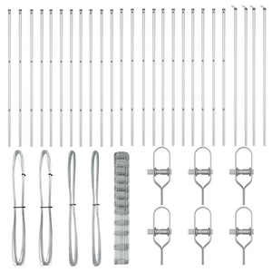 Recinzione per Campi 1,4x50 m Acciaio Zincato