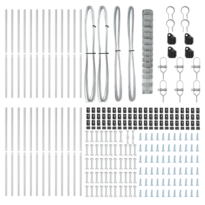 Recinto da Campo  1.4x50 m in Acciaio Zincato