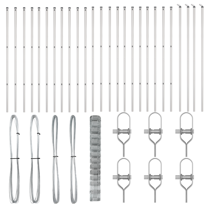 Recinzione da Campo  1.4x50 m in Acciaio Galvanizzato