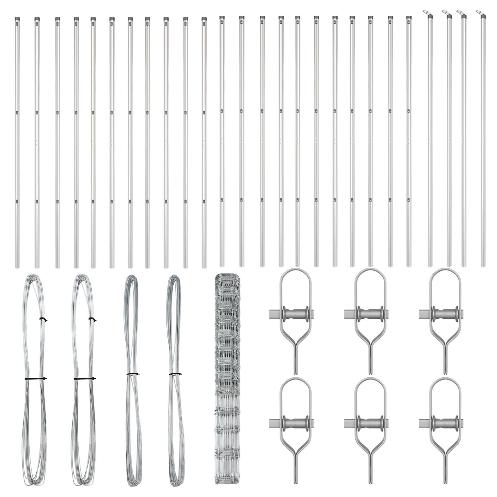 Recinzione per Campi  1,5x50 m in Acciaio Zincato