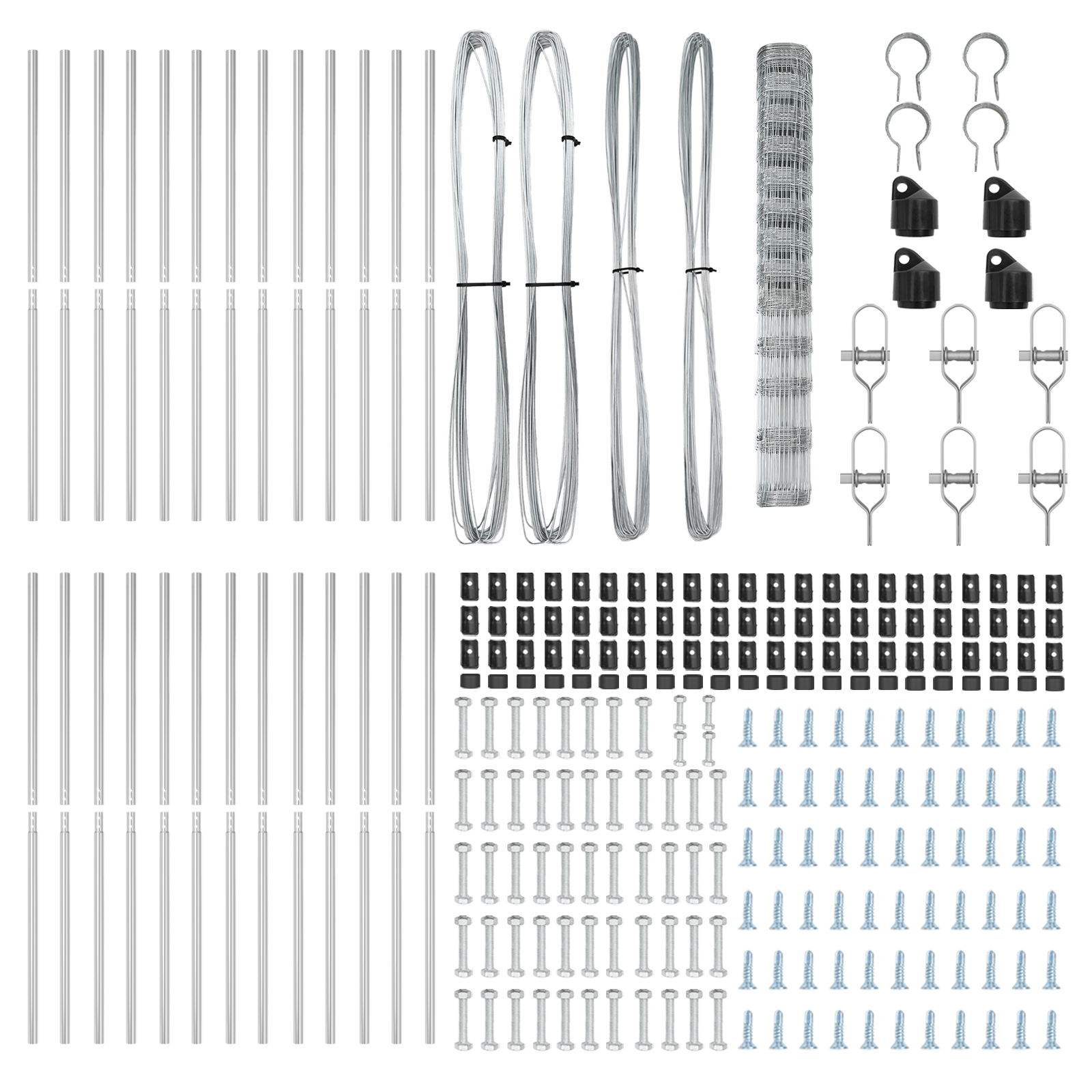 Recinzione per Campi  1,5x50 m in Acciaio Zincato