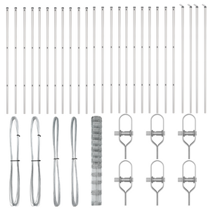 Recinzione per Campi  1,5x50 m in Acciaio Zincato