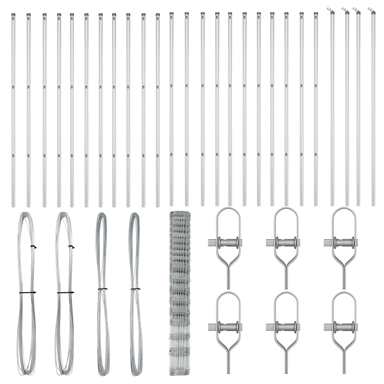 Recinto per Campo  1.5x50 m Acciaio Zincato