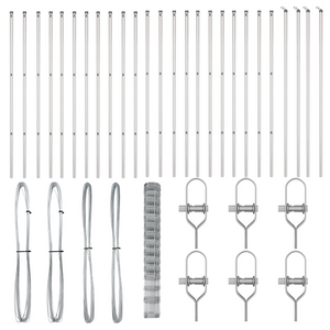 Recinzione per Campi  1.6x50 m Acciaio Zincato