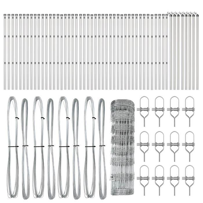Recinzione da Campo  0.8x100 m Acciaio Zincato