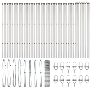 Recinzione da Campo 1x100 m Acciaio Galvanizzato