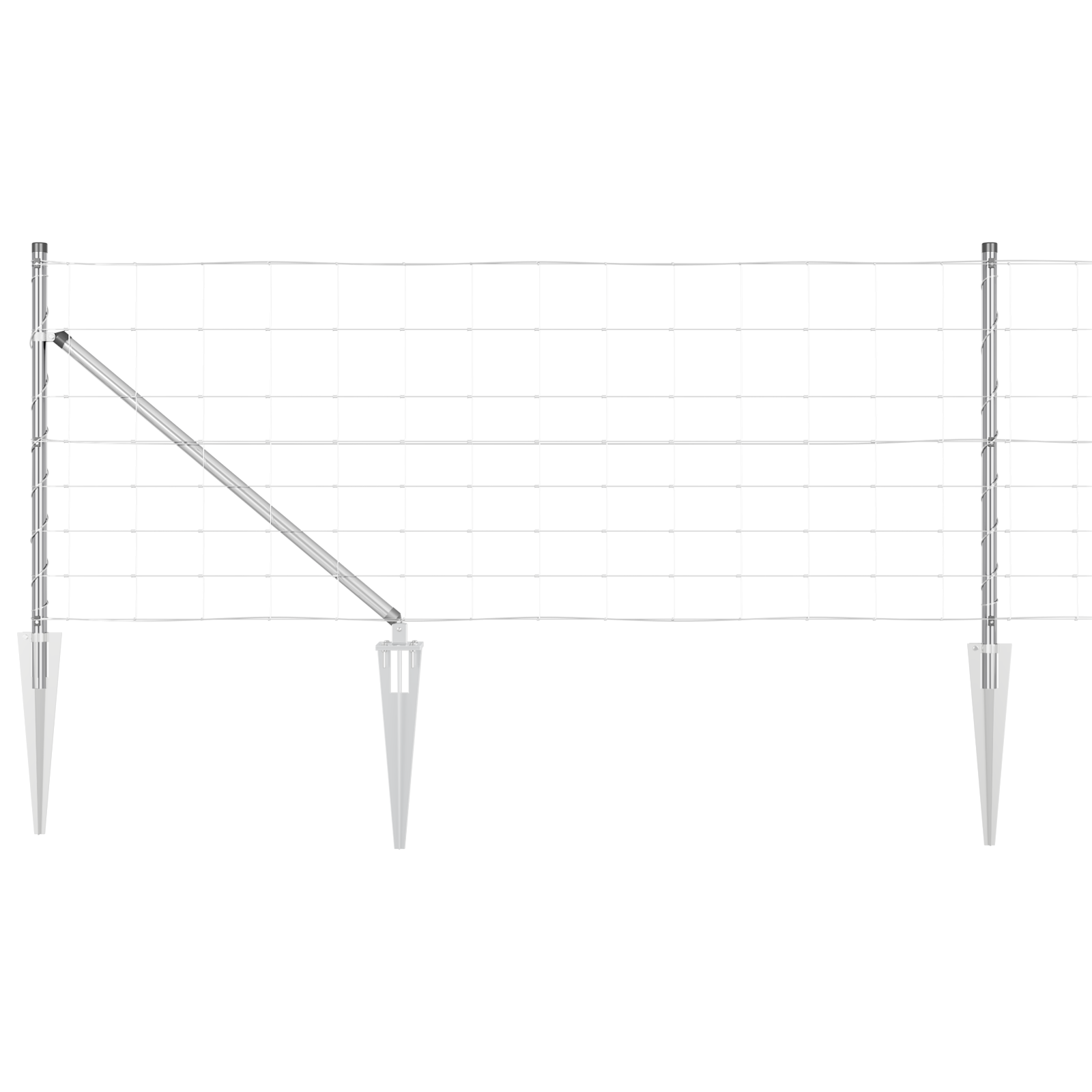Recinzione da Campo  0.8x25 m Acciaio Zincato