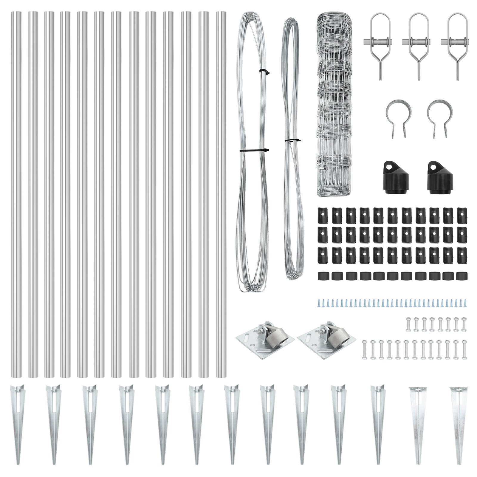 Recinzione da Campo  0,8x25 m Acciaio Zincato