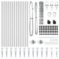 Recinzione da Campo  0,8x25 m Acciaio Zincato