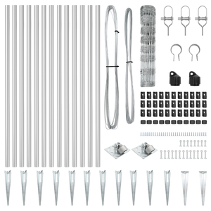 Recinzione da Campo  0,8x25 m Acciaio Zincato