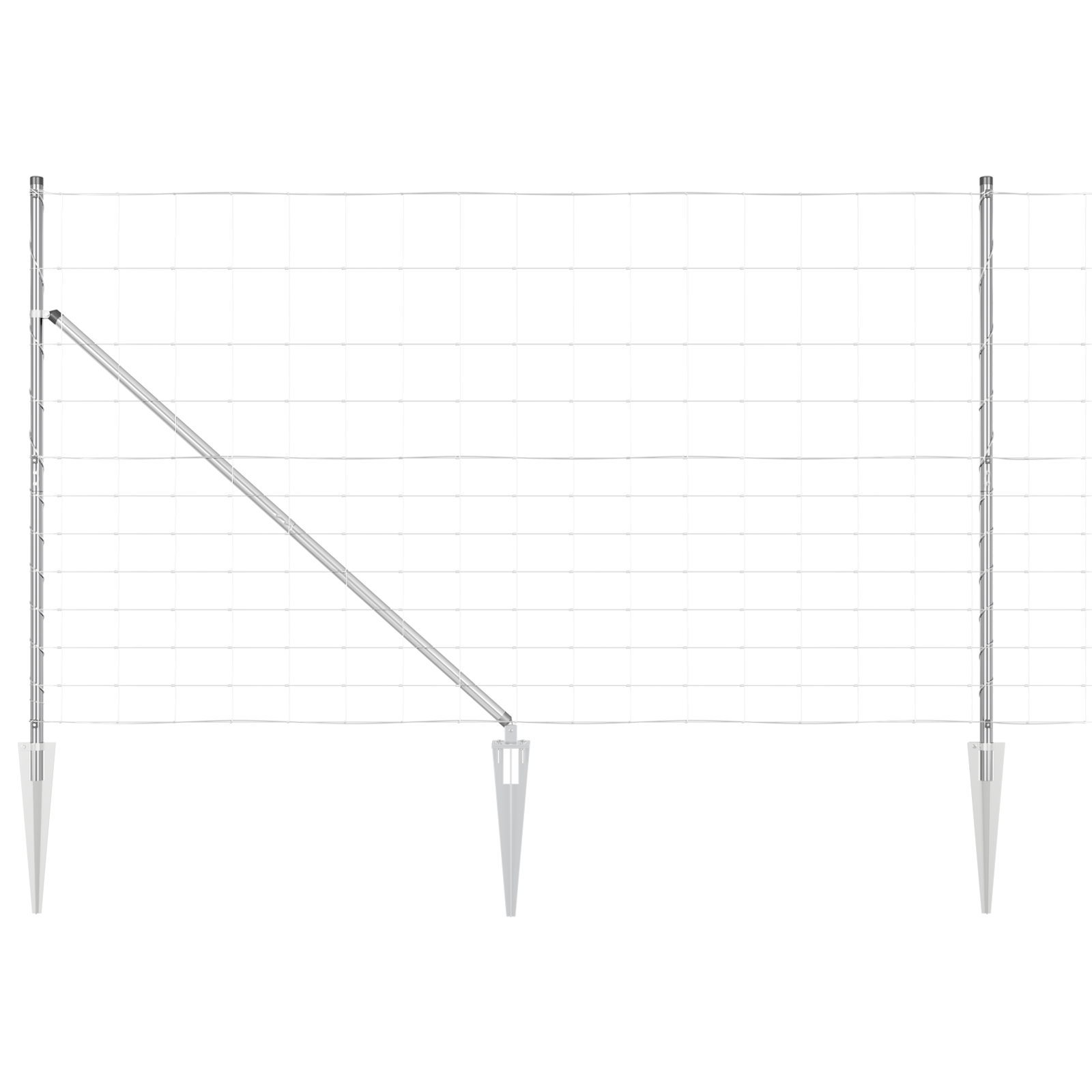 Recinto per animali  1.4x25 m in acciaio zincato