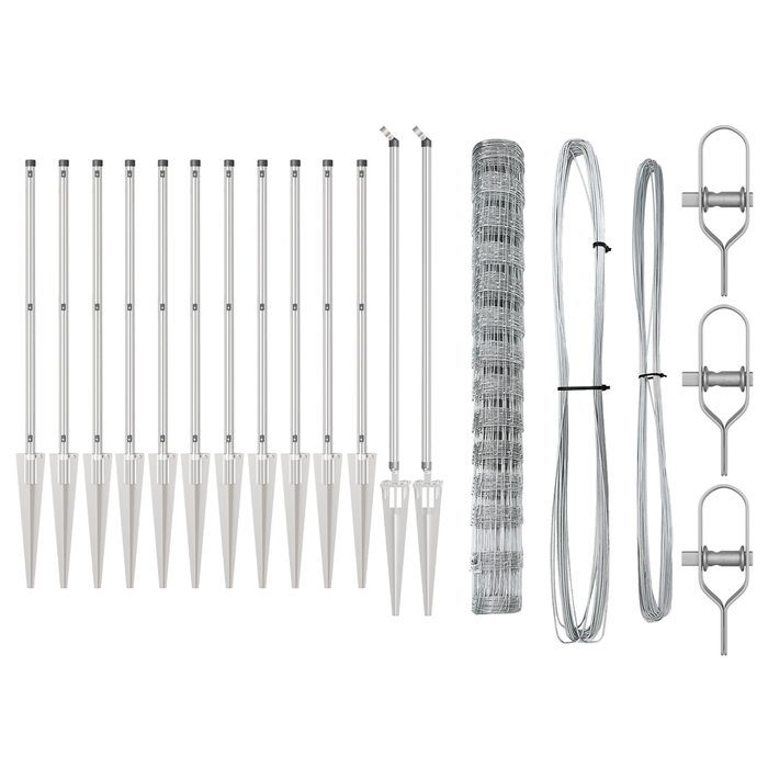 Recinzione per Campi  1.4x25 m Acciaio Zincato