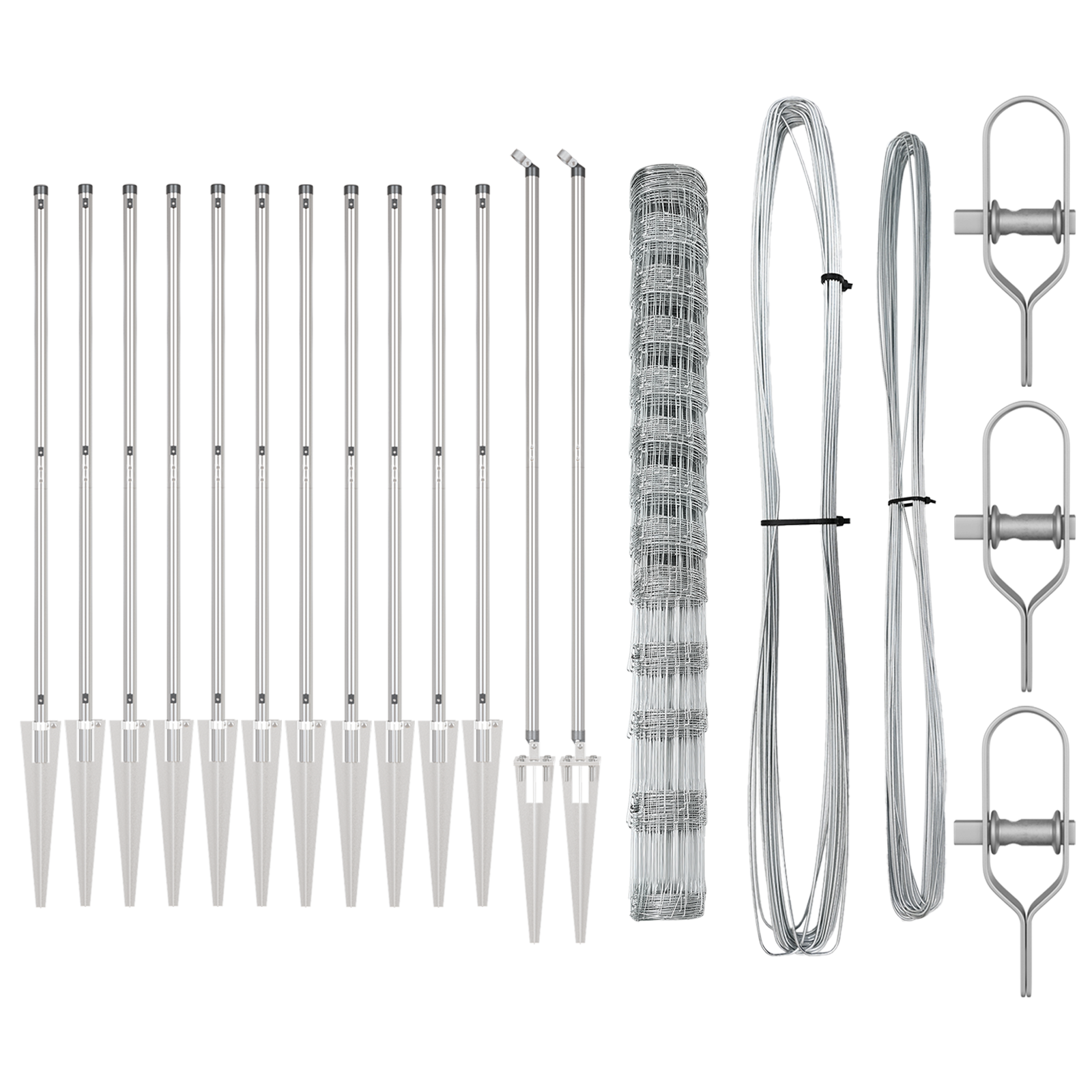 Recinzione da Campo  1.5x25 m Acciaio Galvanizzato