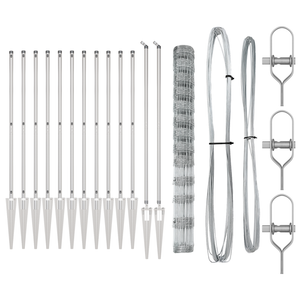 Recinzione da Campo  1.5x25 m Acciaio Galvanizzato