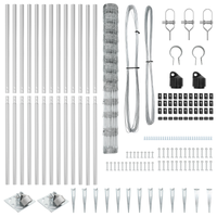 Recinzione da Campo  1.5x25 m in Acciaio Zincato