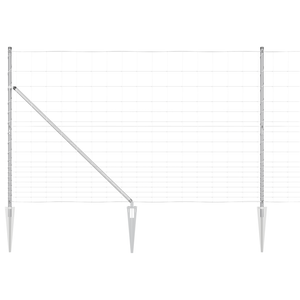 Recinzione per Campi 1,5x25 m in Acciaio Zincato