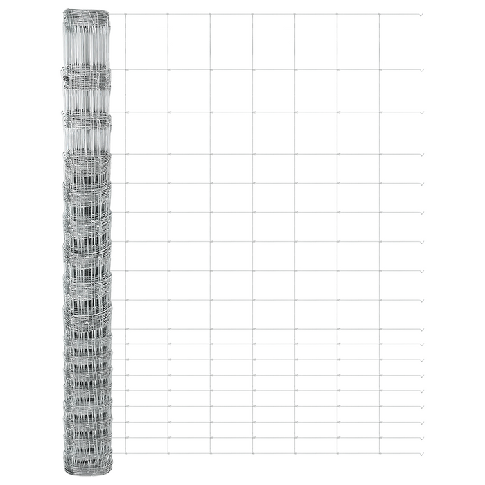 Recinzione per Campi 1,5x25 m in Acciaio Zincato