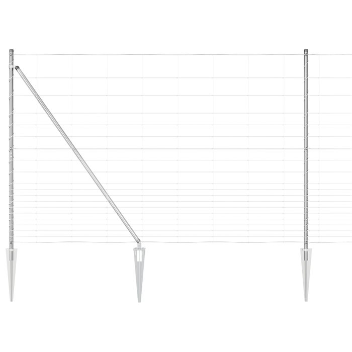 Recinzione Field  1.6x25 m Acciaio Zincato