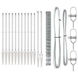 Recinto per Animali 1.6x25 m Acciaio Zincato