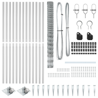 Recinto per Animali 1.6x25 m Acciaio Zincato