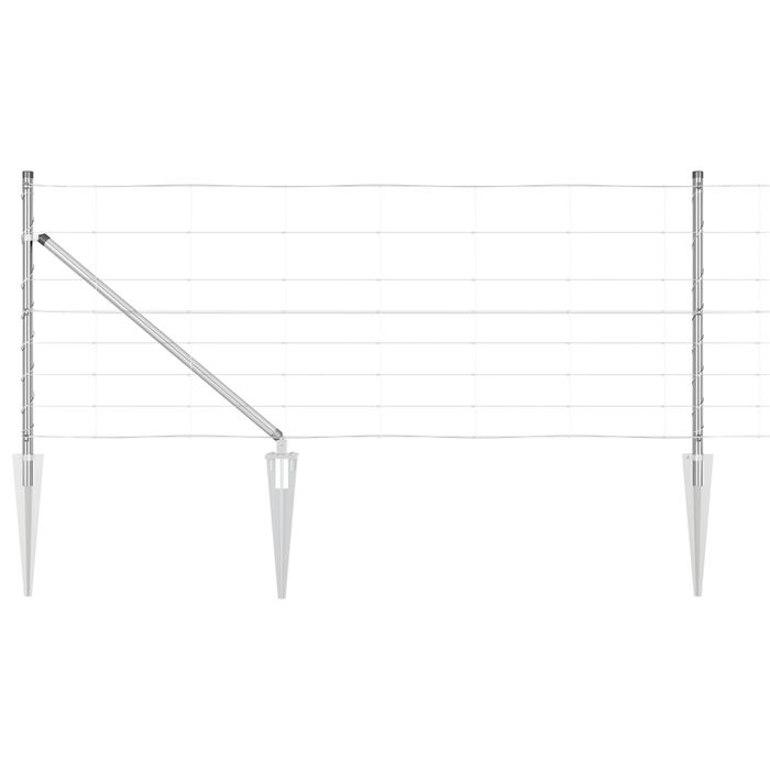 Recinzione per Campo  0.8x50 m Acciaio Galvanizzato
