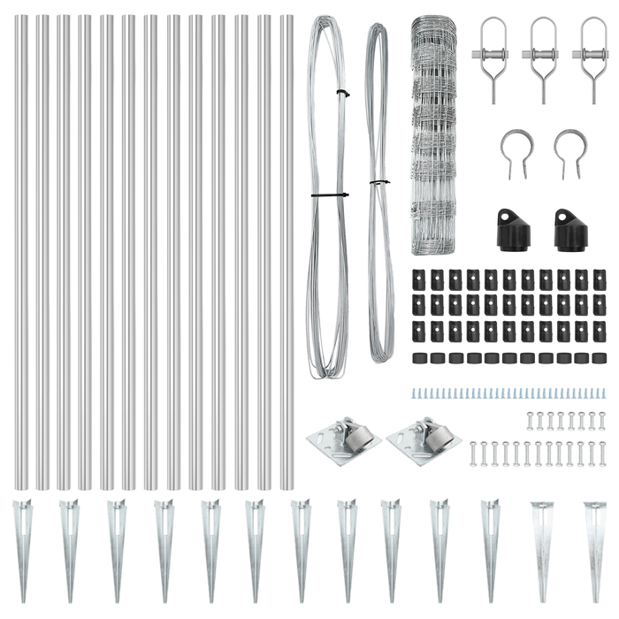 Recinzione per Campo  0.8x50 m Acciaio Galvanizzato