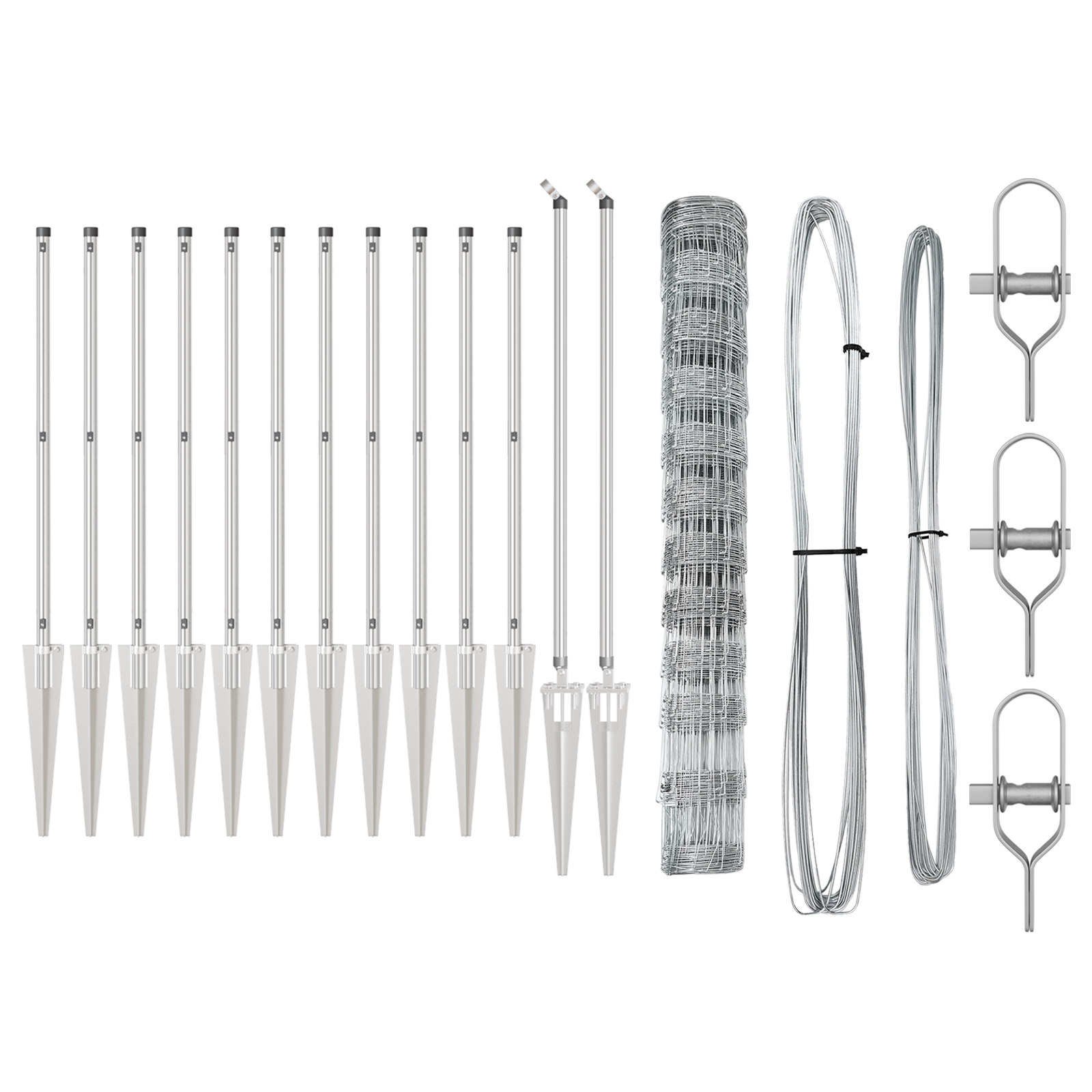 Recinzione per Campo 1.2x50 m Acciaio Galvanizzato