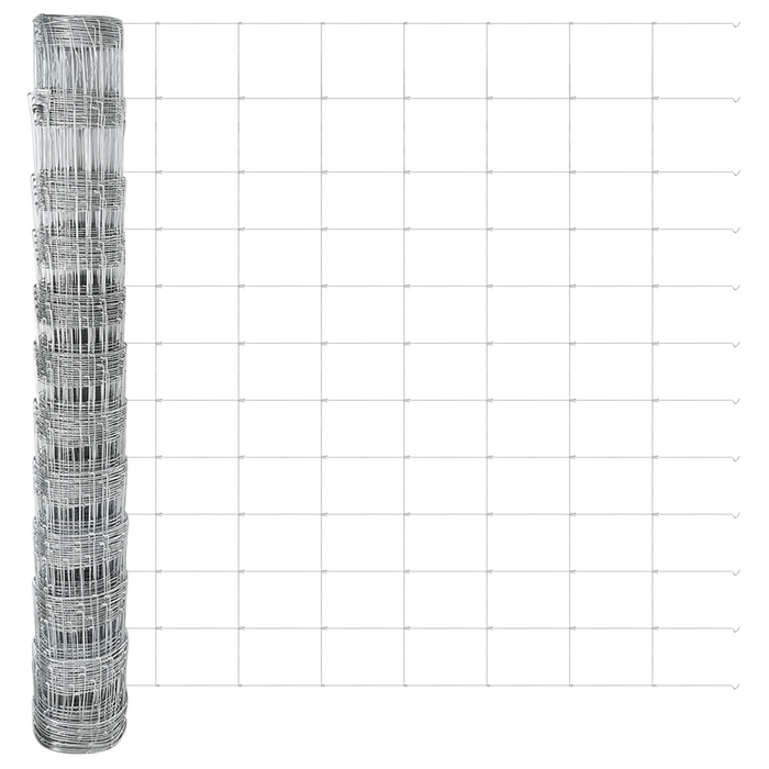 Recinzione per Campo 1.2x50 m Acciaio Galvanizzato