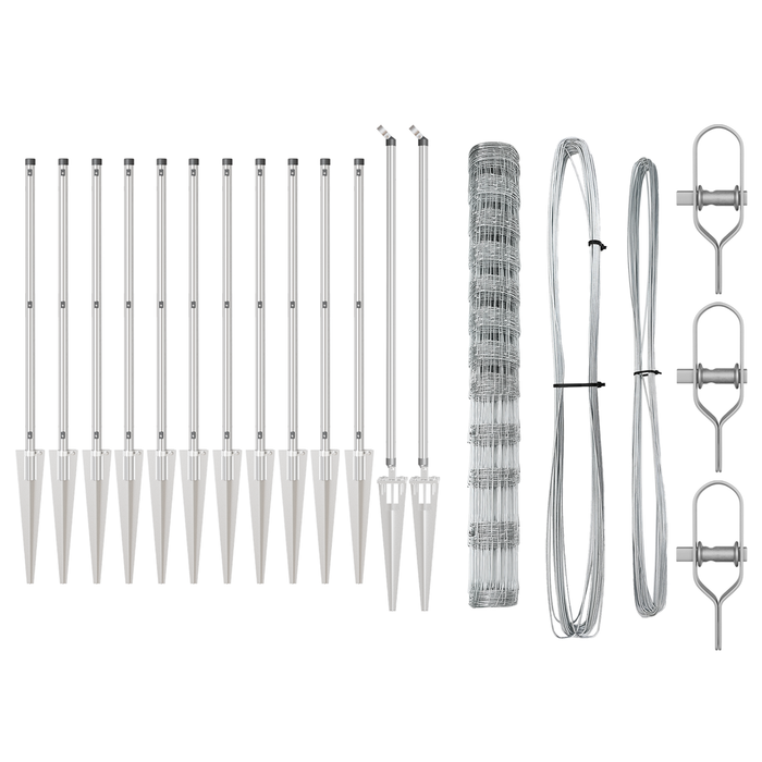 Recinzione da Campo  1.4x50 m Acciaio Zincato