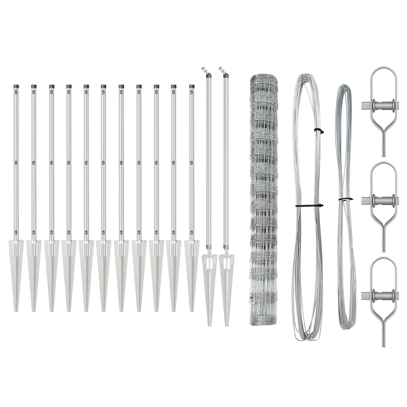 Recinzione per Campi 1.4x50 m Acciaio Zincato