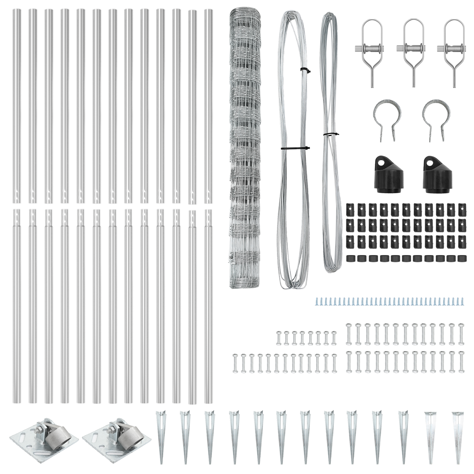 Recinzione per Campi 1.4x50 m Acciaio Zincato