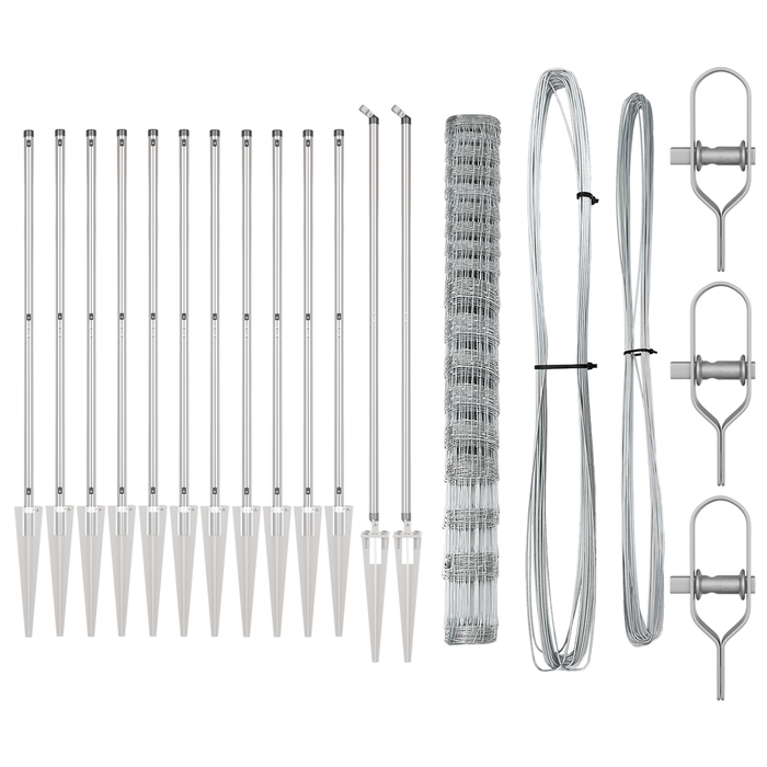 Recinzione da Campo  1.5x50 m in Acciaio Zincato