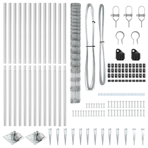 Recinzione da Campo  1.5x50 m in Acciaio Zincato