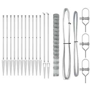 Recinzione da Campo  1,6x50 m Acciaio Zincato