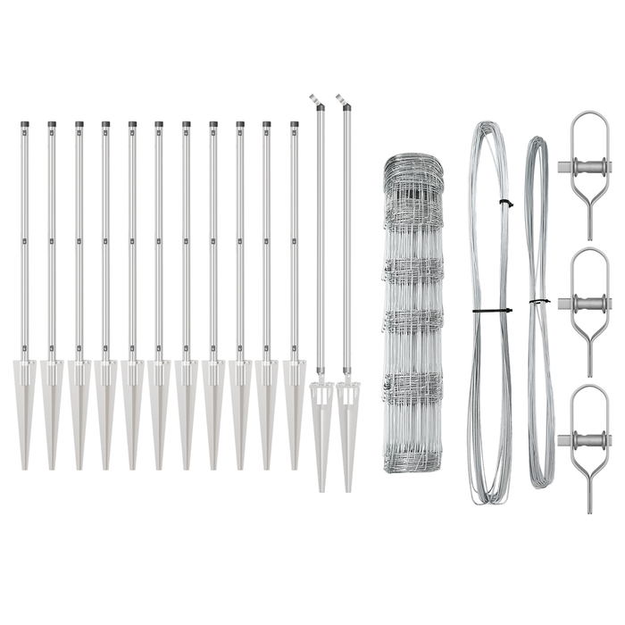 Recinzione da Campo  0.8x100 m in Acciaio Zincato