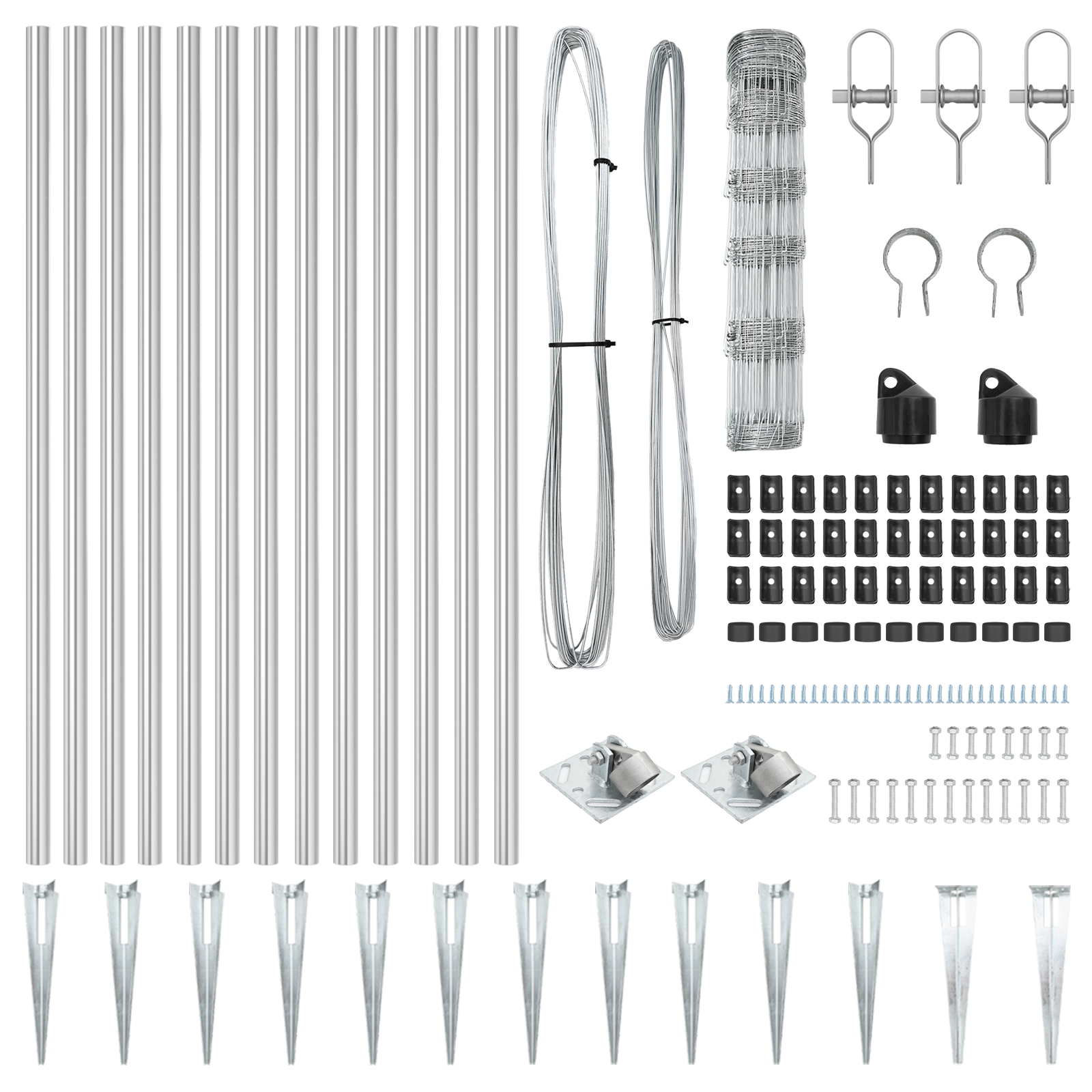 Recinzione da Campo  0.8x100 m in Acciaio Zincato
