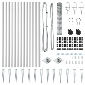 Recinzione da Campo  1x100 m Acciaio Galvanizzato