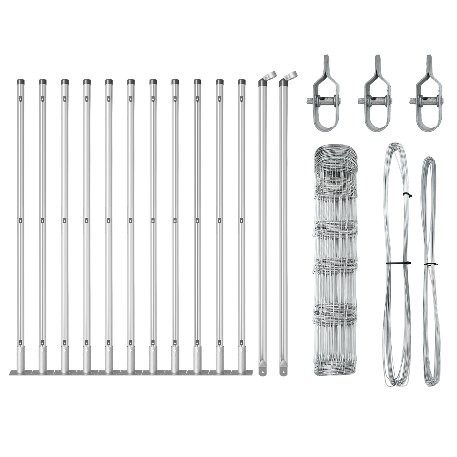 Recinzione da Campo 0,8x25 m Acciaio Zincato
