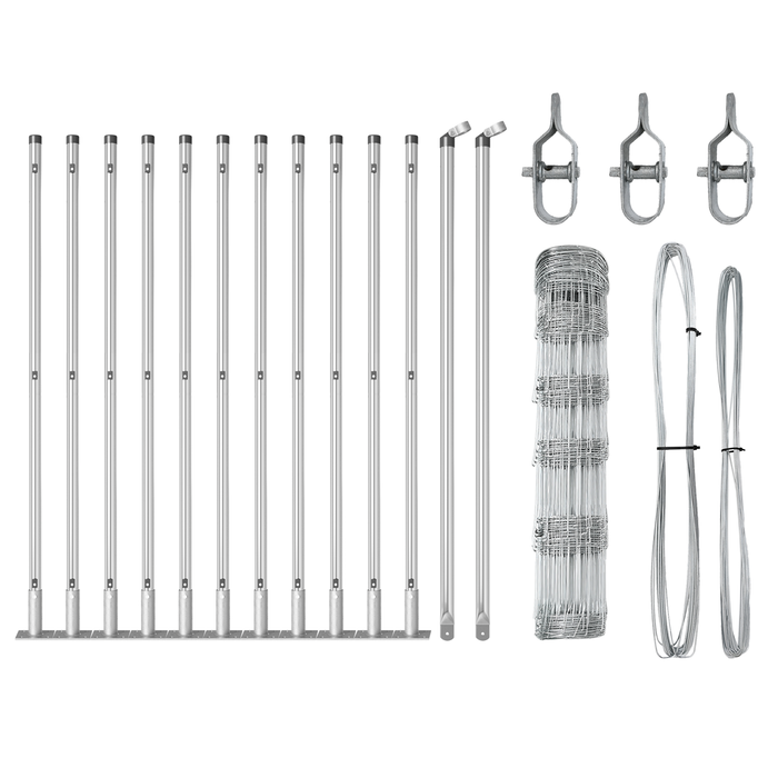 Recinzione per Campo  0.8x25 m in Acciaio Zincato