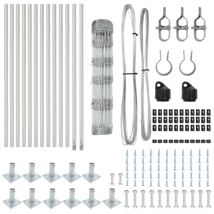 Recinzione per Campo  0.8x25 m in Acciaio Zincato