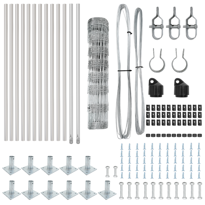 Recinzione  0.8x25 m Acciaio Zincato