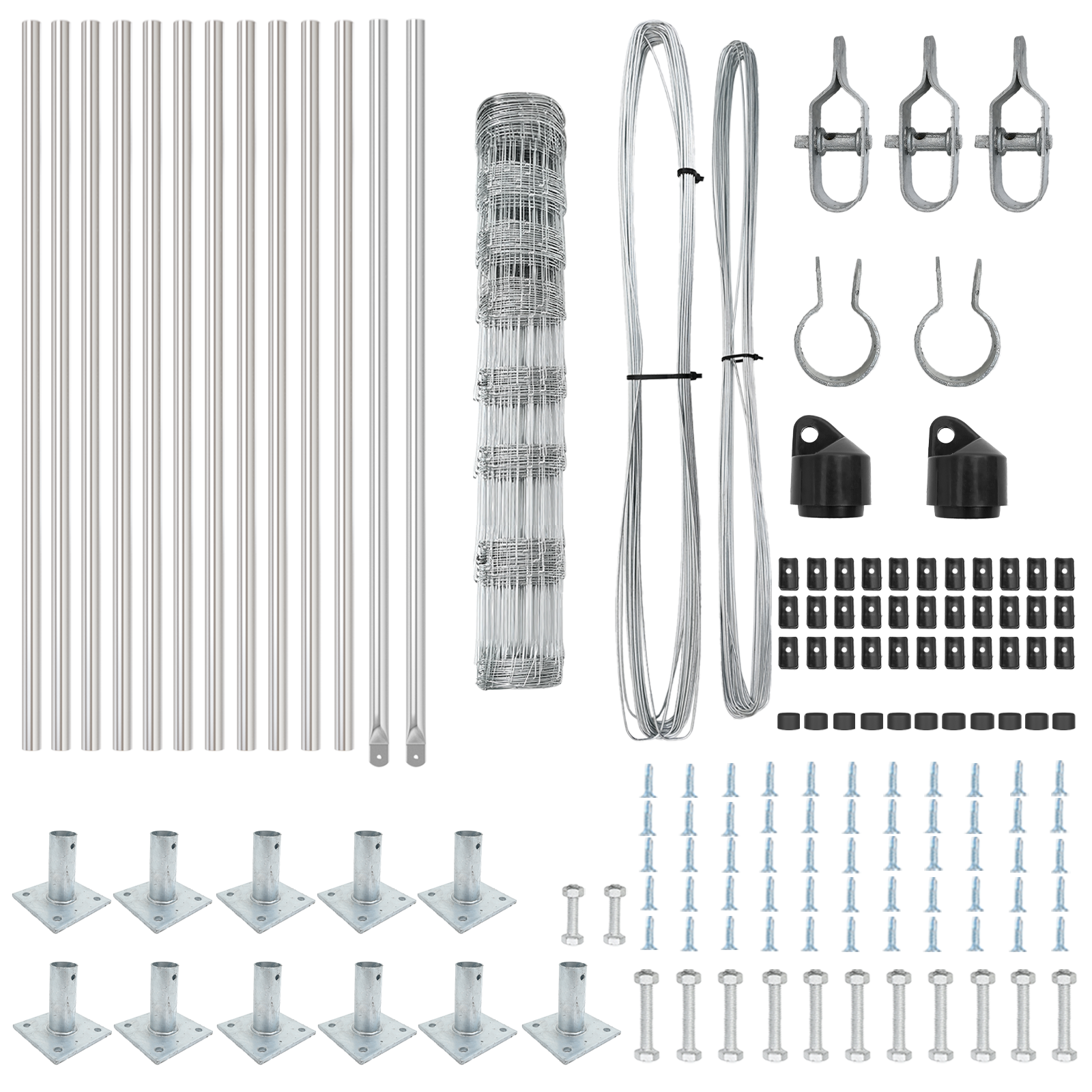 Recinzione da Campo  1x25 m Acciaio Zincato