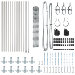 Recinzione da Campo  1x25 m Acciaio Zincato