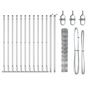 Recinto per campi  1x25 m Acciaio zincato