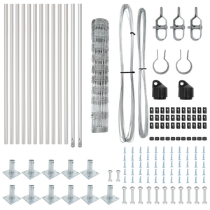 Recinto per campi  1x25 m Acciaio zincato