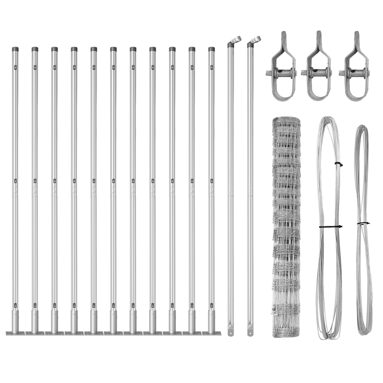 Recinzione da Campo  1,2x25 m in Acciaio Zincato