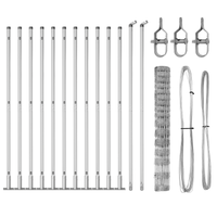Recinzione da Campo  1,2x25 m in Acciaio Zincato